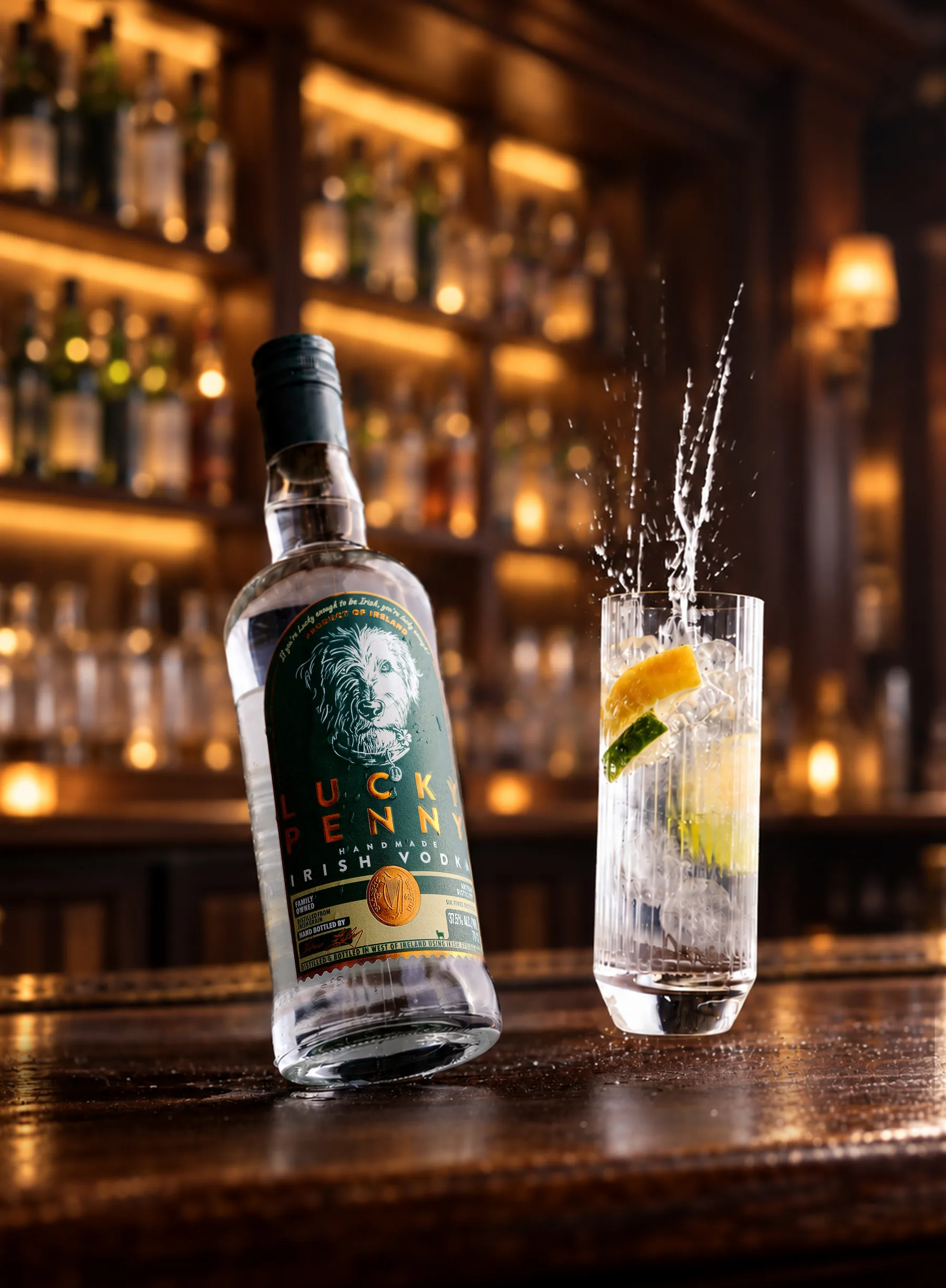 Lucky Penny Irish Vodka bottle