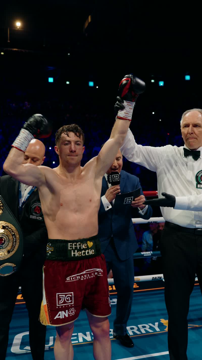 A frame from Andrew’s Pierce O’Leary fight-night highlights
